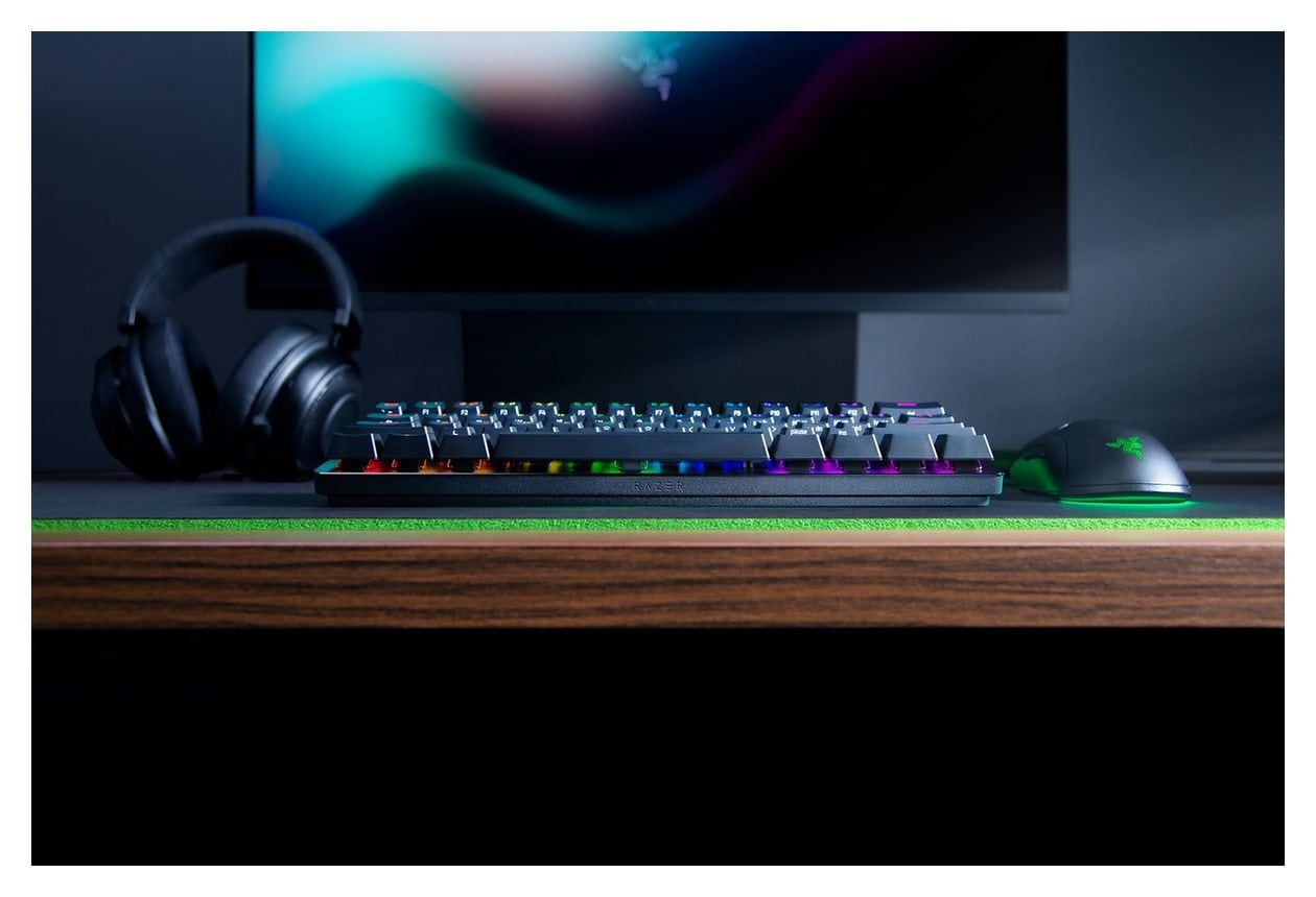 Huntsman Mini RGB-LED Gaming Tastatur USB  (Schwarz) 