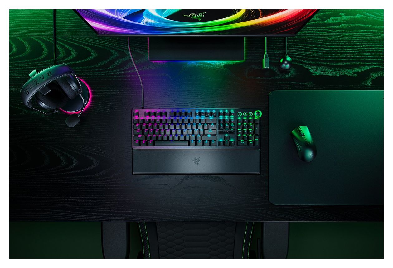 Huntsman V3 Pro 8KHz RGB-LED Gaming Tastatur USB  (Schwarz) 