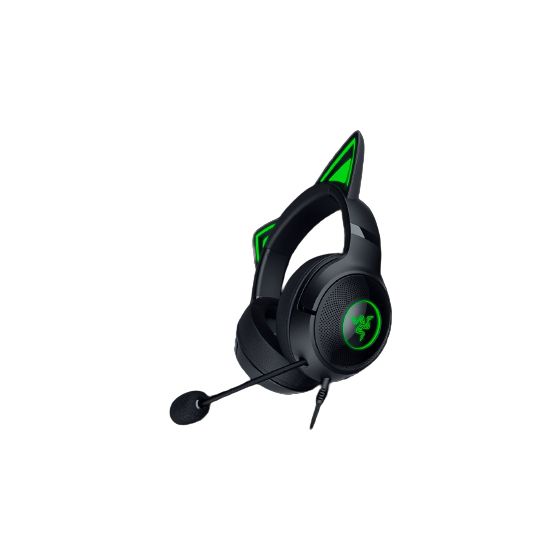 Kraken Kitty V2 Over Ear Kopfhörer Kabelgebunden USB Typ-A  (Schwarz) 
