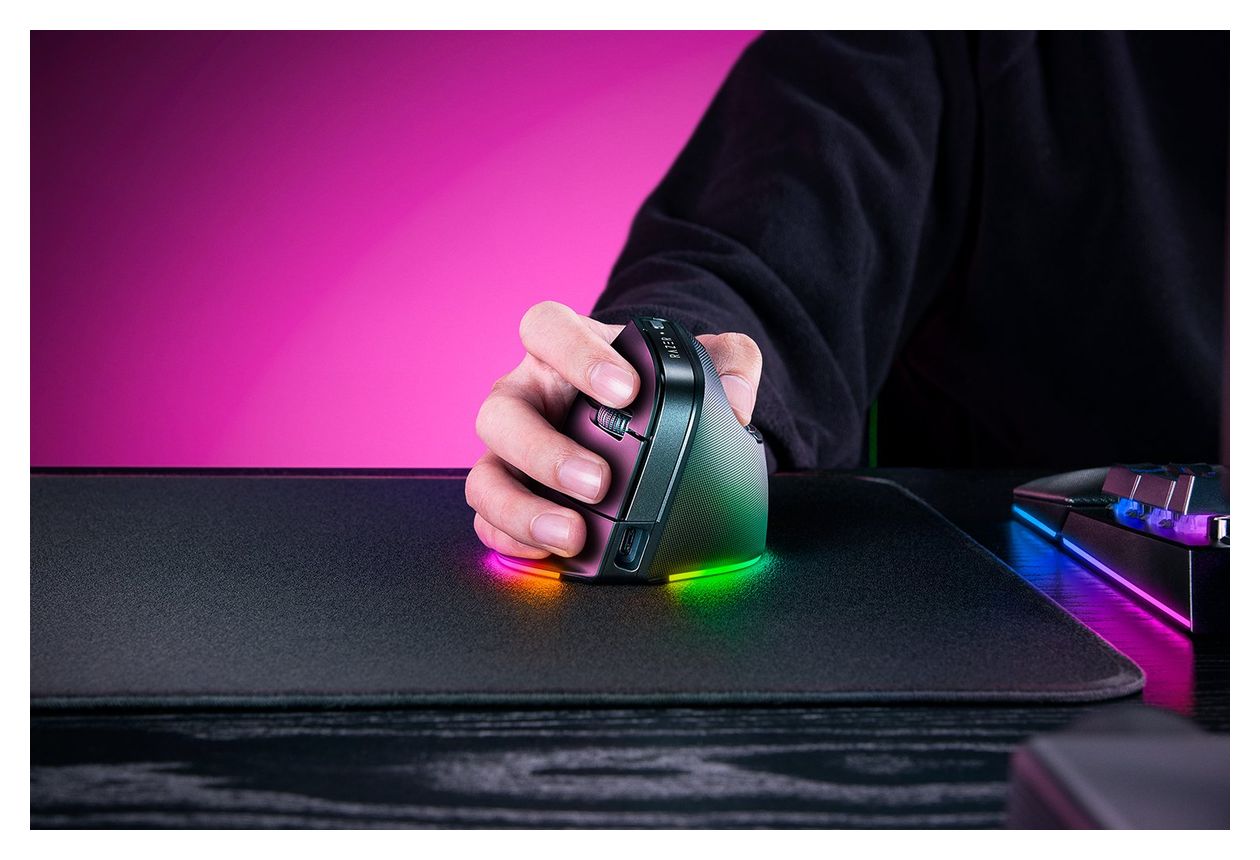 Pro Click V2 Vertical 30000 DPI Universal Maus Optisch  (Schwarz) 