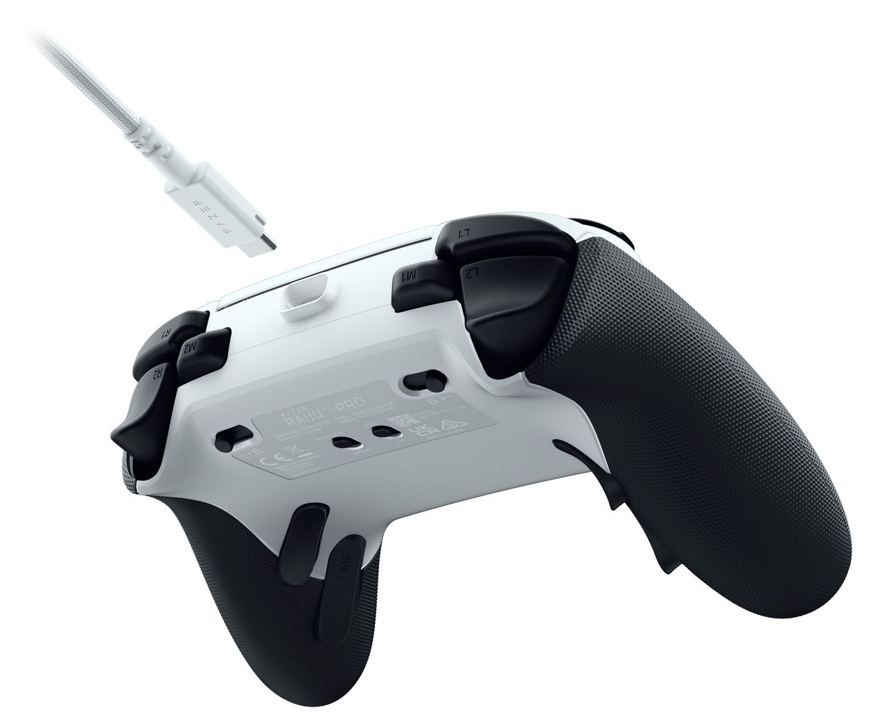 Raiju V3 Pro Analog Gamepad für PC, PlayStation PS5  (Schwarz, Weiß) 