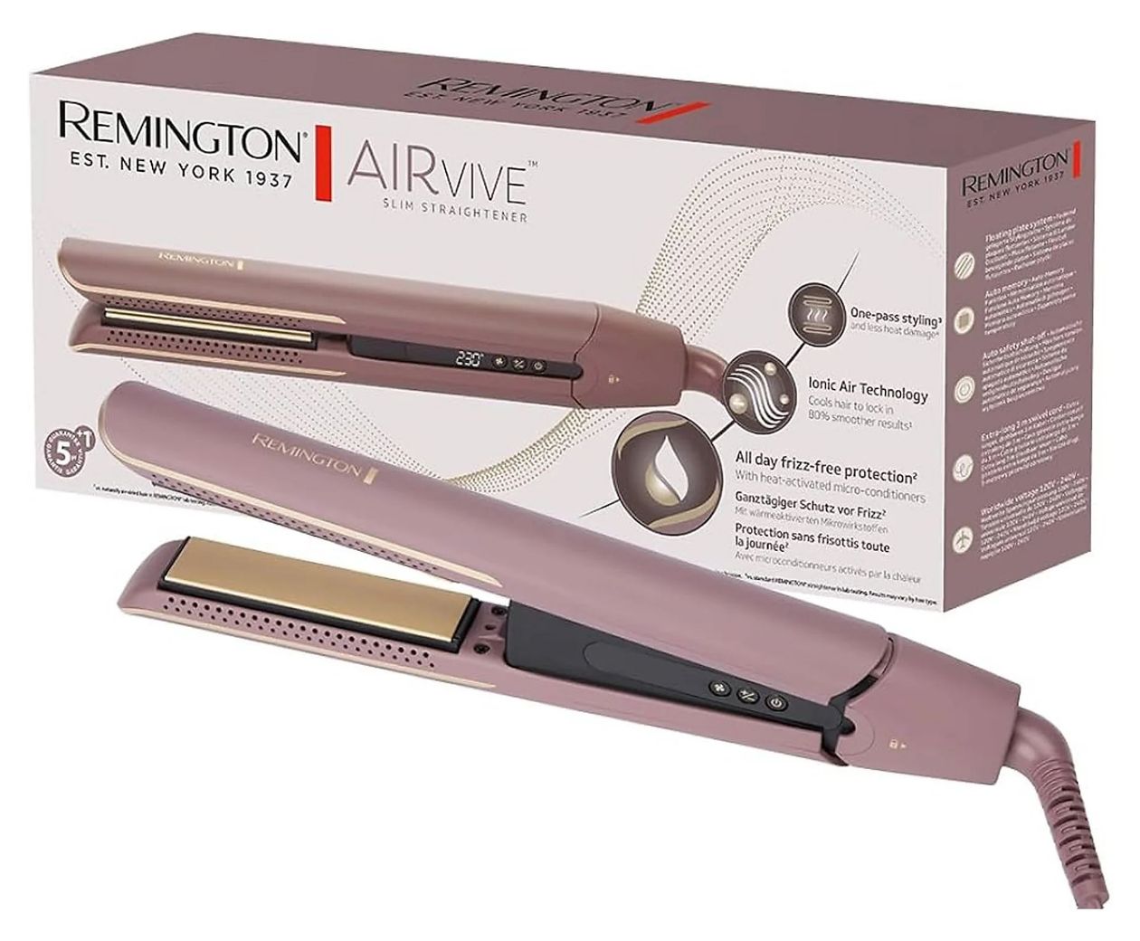 S8930 AirVive Haarglätter  (Pink) 