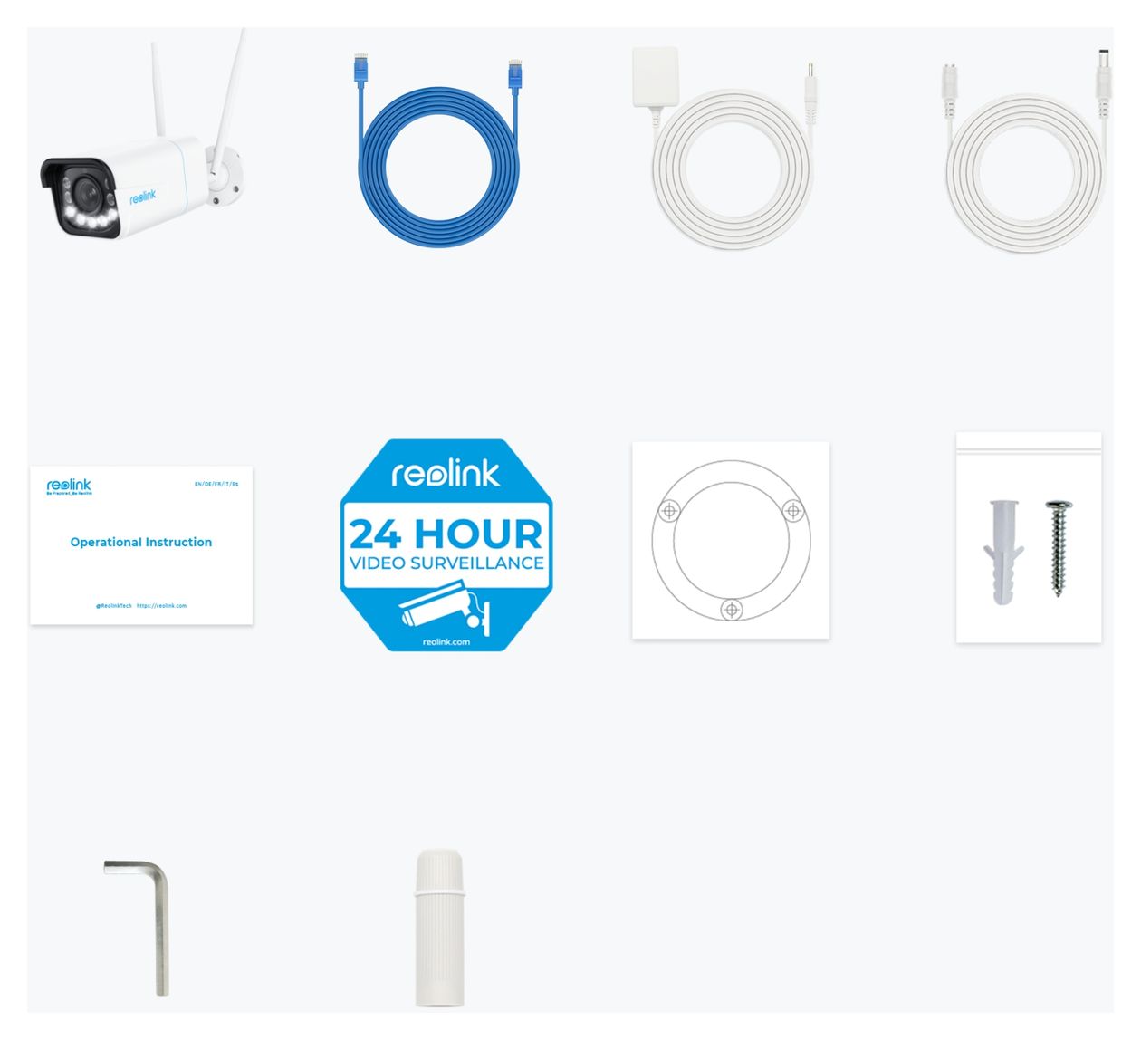 W430 3840 x 2160 Pixel IP-Sicherheitskamera IP67 Außen Nachtsicht  (Weiß) 