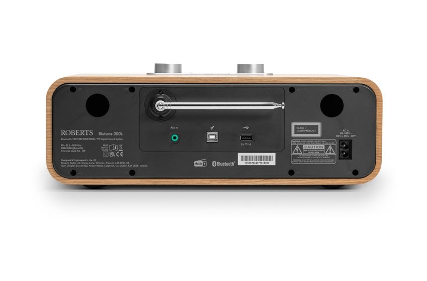 Blutune 300L Bluetooth DAB+, DMB, FM Radio  (Schwarz, Holz) 