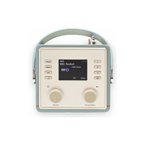 Revival Mini 2 Bluetooth DAB, DAB+, FM Radio Tragbar  (Mintfarbe) 