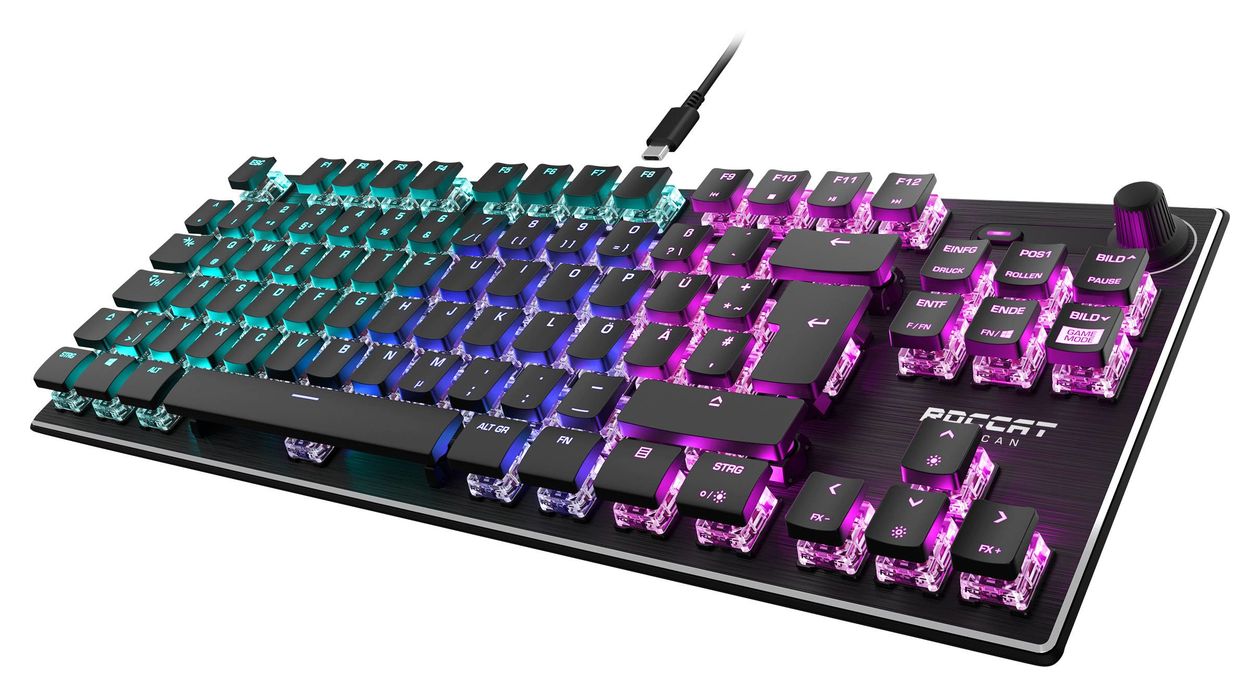 Vulcan TKL RGB-LED Gaming Tastatur USB  (Schwarz) 