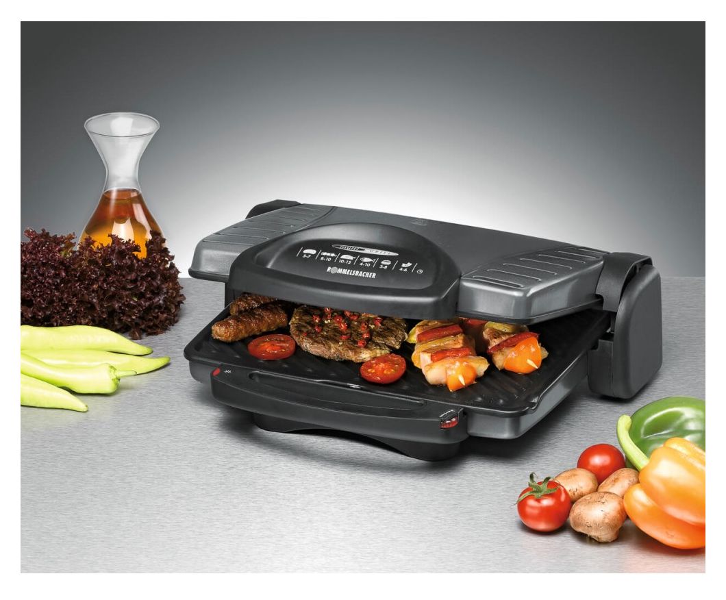 KG1800 Kontaktgrill 2 Zone(n) 1800 W mit 330 x 220 mm Fläche (Anthrazit, Metallisch) 