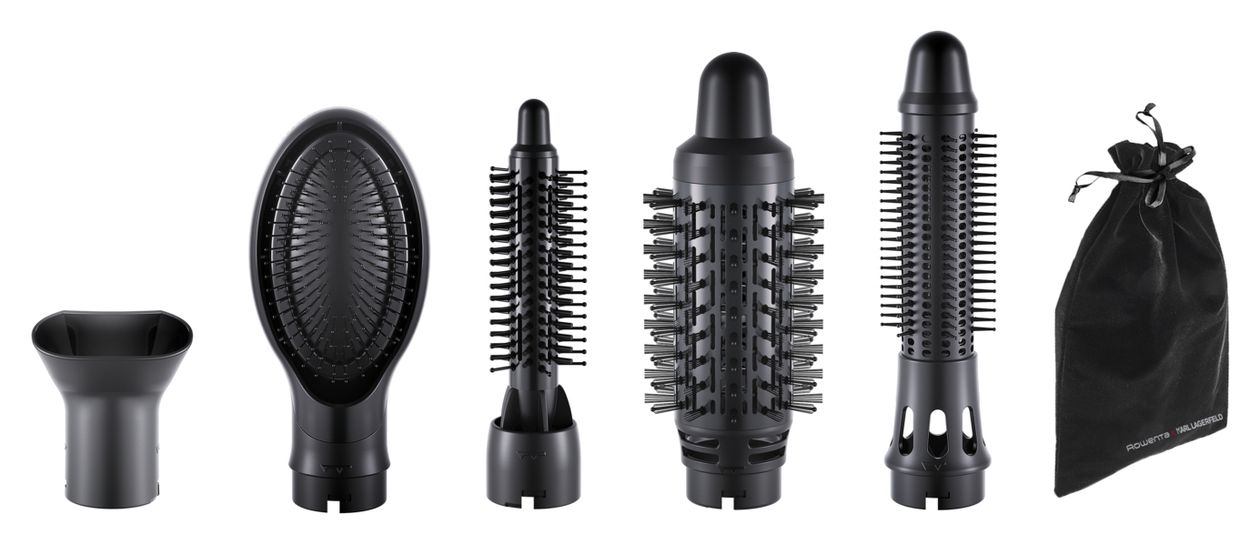 CF634L Express Style Warmluftbürste 800 W  (Schwarz, Rot) 