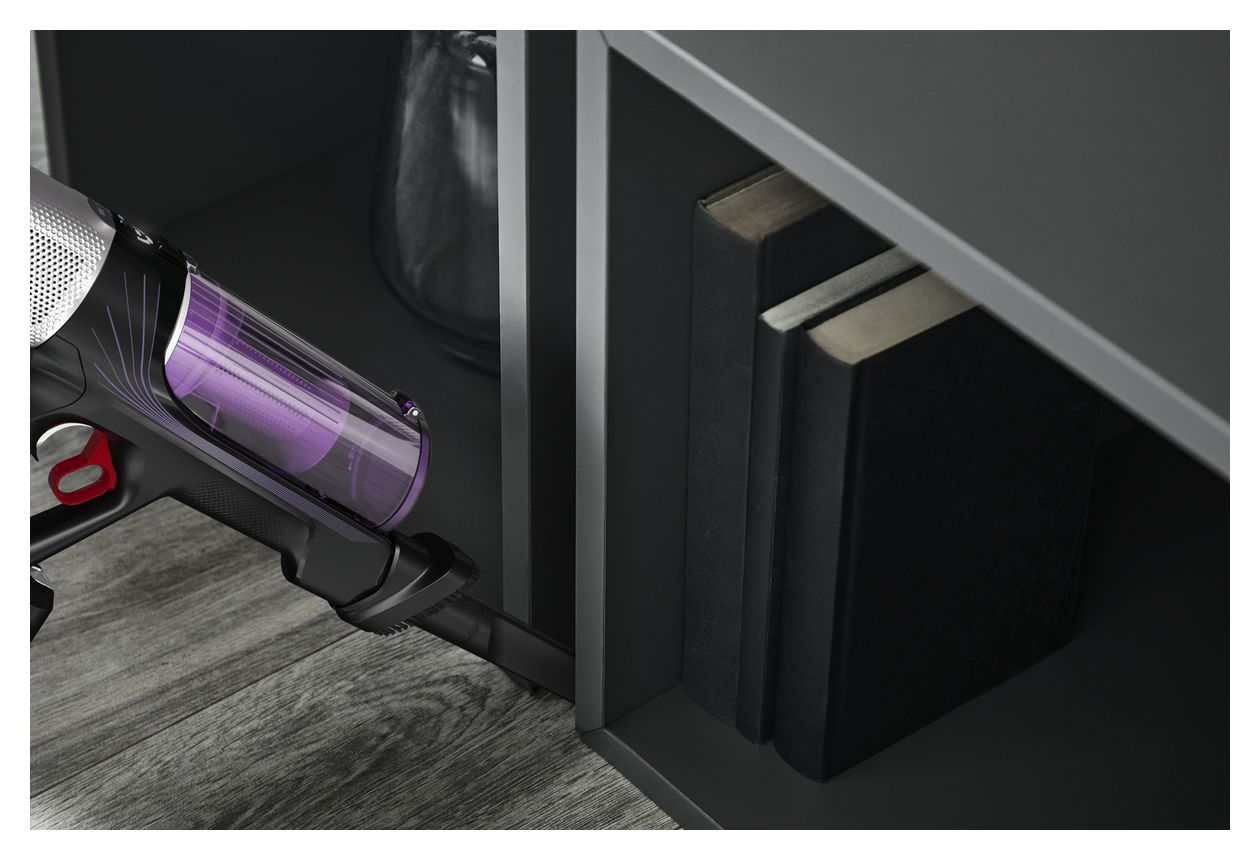 RH2037 X-Force Flex 9.60 Handstaubsauger Beutellos bis 45 min Laufzeit 18 V  (Schwarz, Violett) 