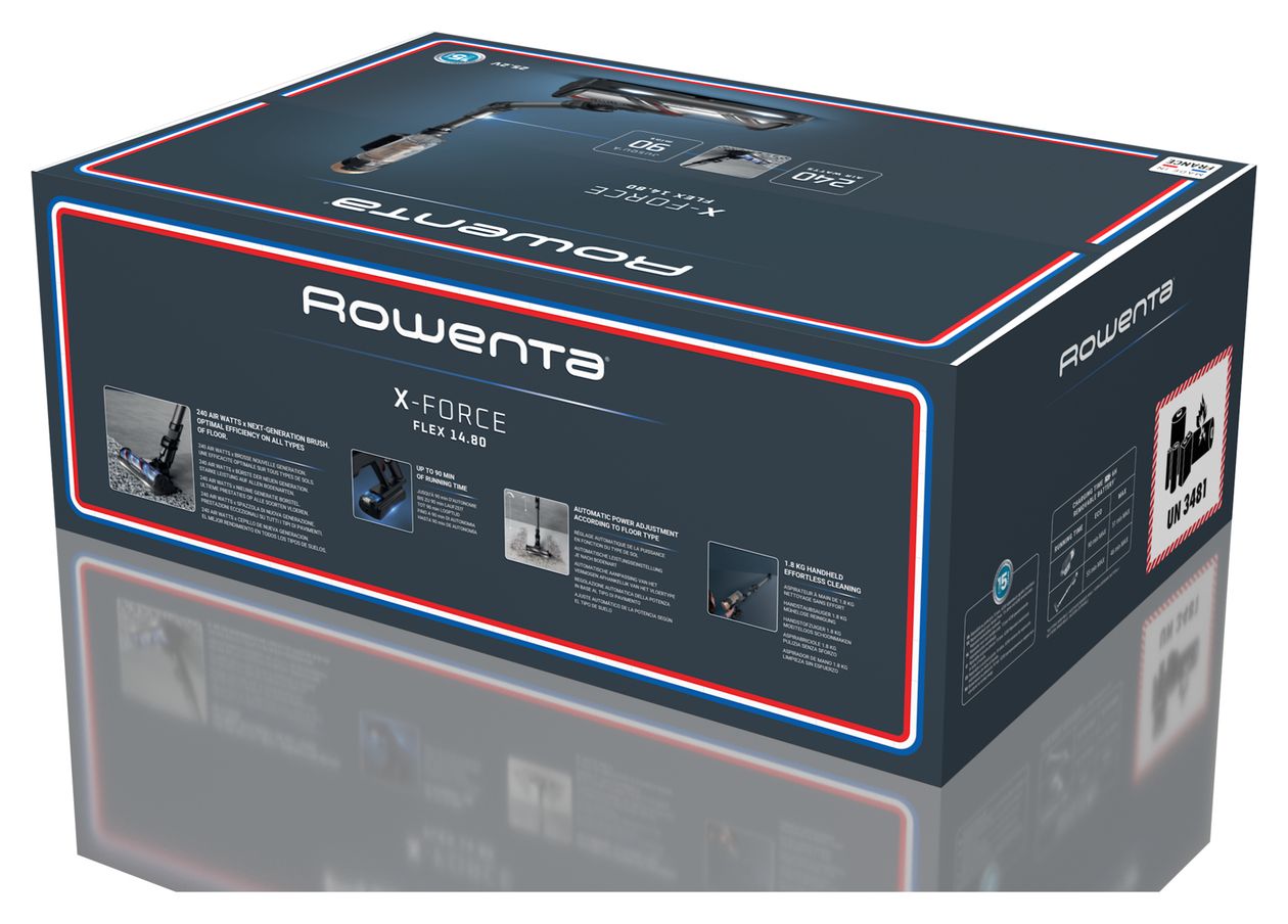 RH9B74 Handstaubsauger Beutellos 25,2 V  (Schwarz, Gold) 