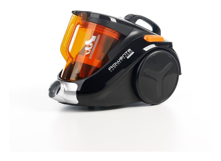 RO3753 Compact Power Bodenstaubsauger Beutellos 750 W HEPA  (Schwarz, Orange) 