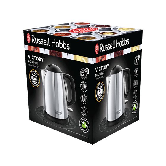 24990-70 Victory 1,0 l Wasserkocher 2400 W  (Schwarz, Edelstahl) 