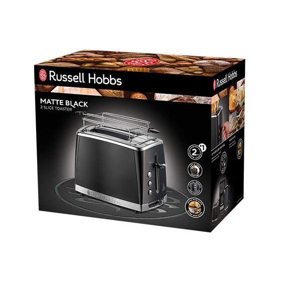 26150-56 Matte Black Toaster 1550 W 2 Scheibe(n) 6 Stufen  (Schwarz) 