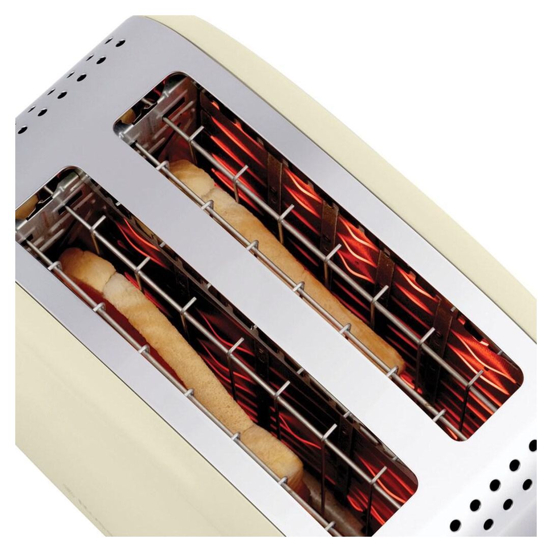 26551-56 Colours Plus 2S Toaster 1600 W 2 Scheibe(n) 6 Stufen  (Cremefarben, Silber) 