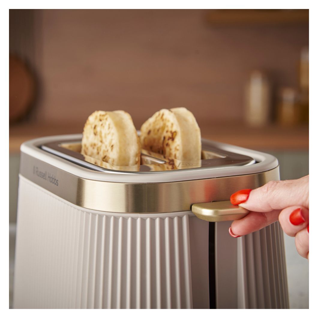 26761-56	Bronte Toaster 980 W 2 Scheibe(n) 6 Stufen  (Gold, Steinfarbe) 