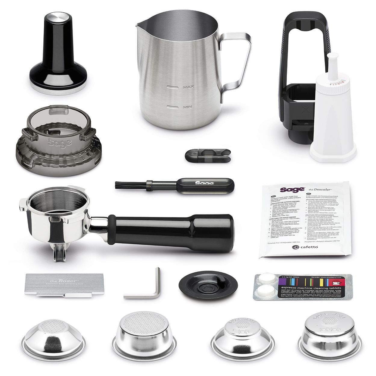 the Barista Pro Siebträger Kaffeemaschine 1650 W  (Edelstahl) 