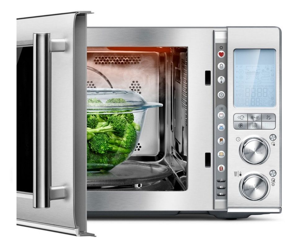 The Combi Wave 3in1 Freistehende Mikrowelle 1100 W Größe: groß Grill  (Edelstahl) 