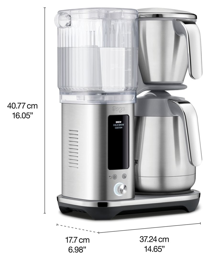 The Luxe Brewer 12 Tassen Thermo Filterkaffeemaschine 1,8 l  (Edelstahl) 