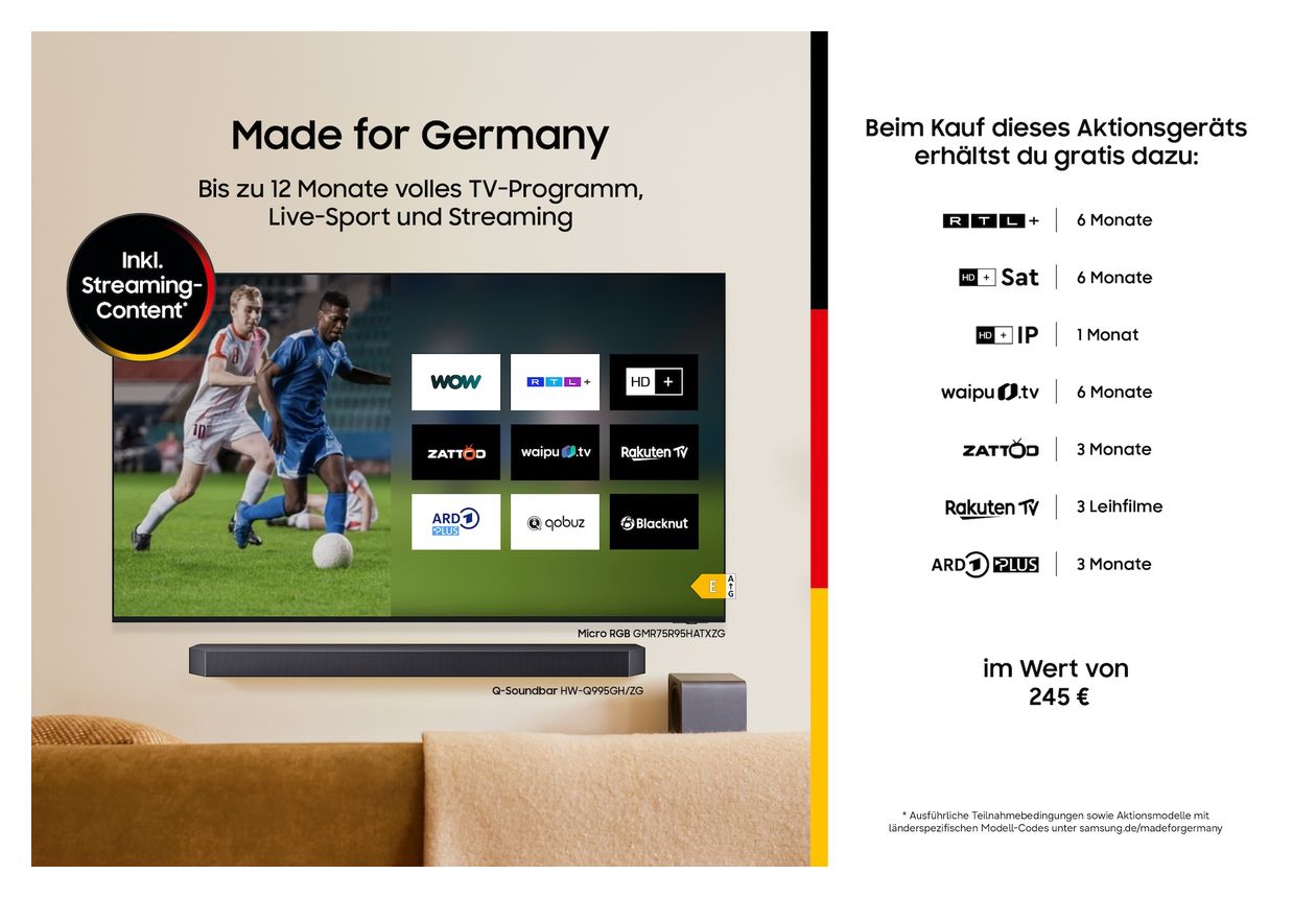 GQ43QN71HAUXZG NeoQLED 109,2 cm (43 Zoll) Fernseher 4K Ultra HD VESA 200 x 200 mm 