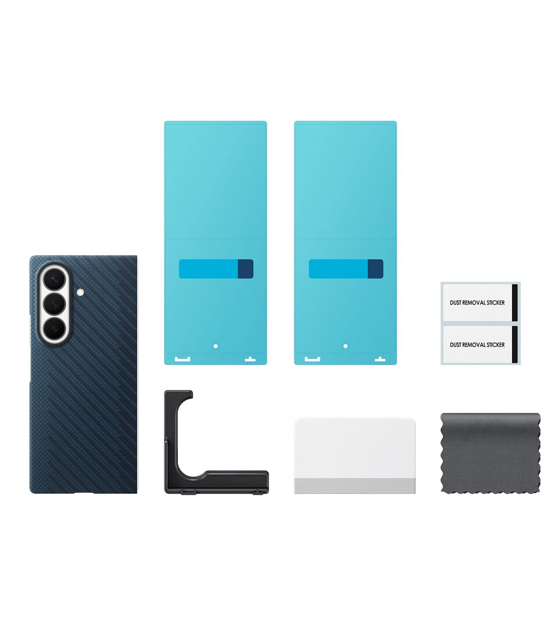 Carbon Magnet Case Cover für Samsung Z Fold8  (Blau) 