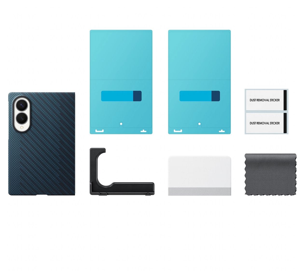 Carbon Magnet Case Cover für Samsung Z Fold8  (Blau) 