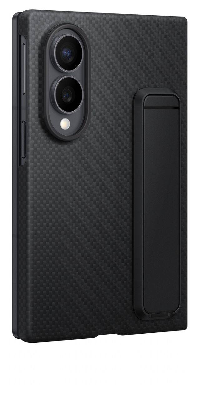 Carbon Standing Case Cover für Samsung Z Fold8  (Schwarz) 