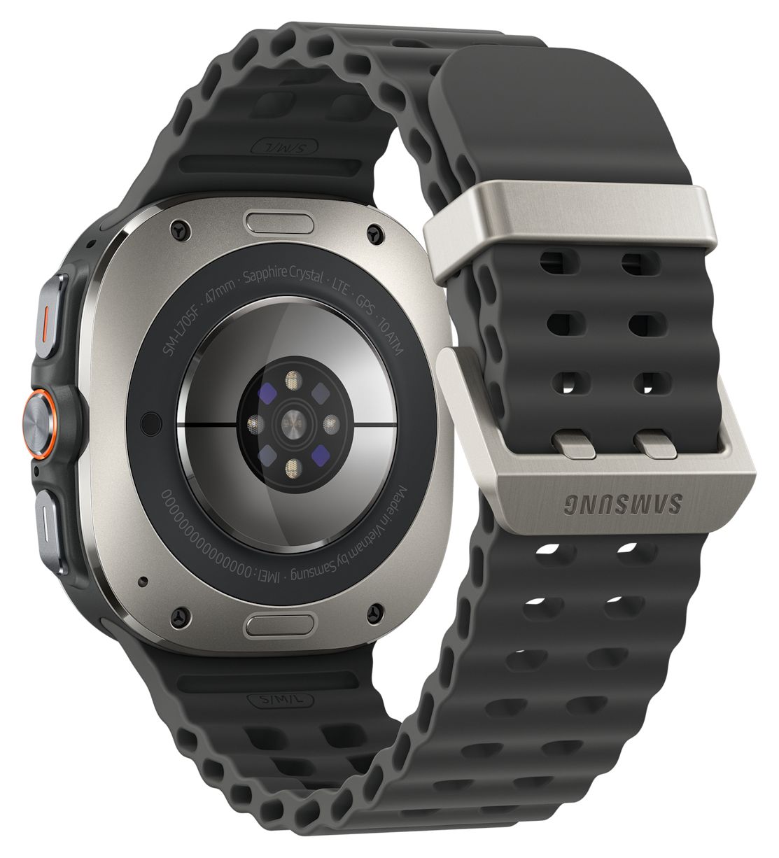 Galaxy Watch Ultra (2025) Digital 47 mm  Smartwatch Rund IP68 327 ppi 4G  (Silber) 