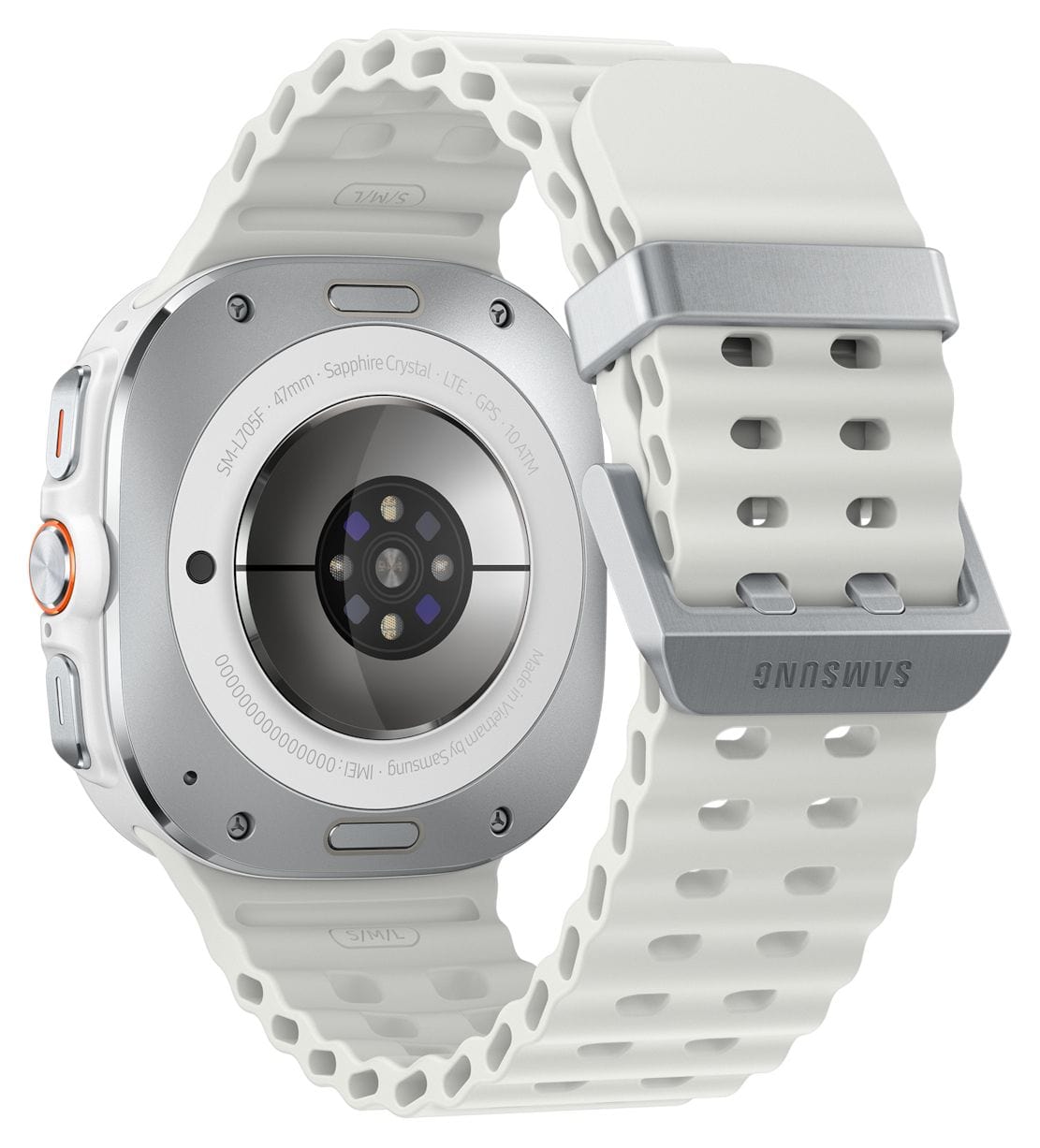 Galaxy Watch Ultra Digital 47 mm  Smartwatch Rund IP68 327 ppi 4G  (Weiß) 