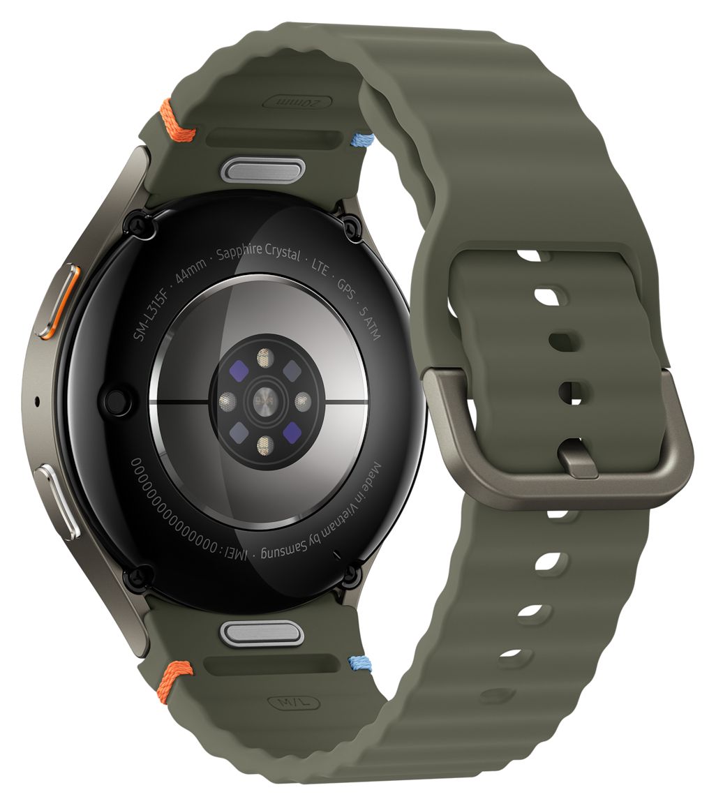 Galaxy Watch7 Digital 44 mm M/L Smartwatch Rund IP68 327 ppi 4G  (Grün) 