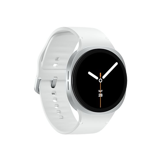 Galaxy Watch8 Digital 44 mm Smartwatch Rund IP68 327 ppi  (Silber) 