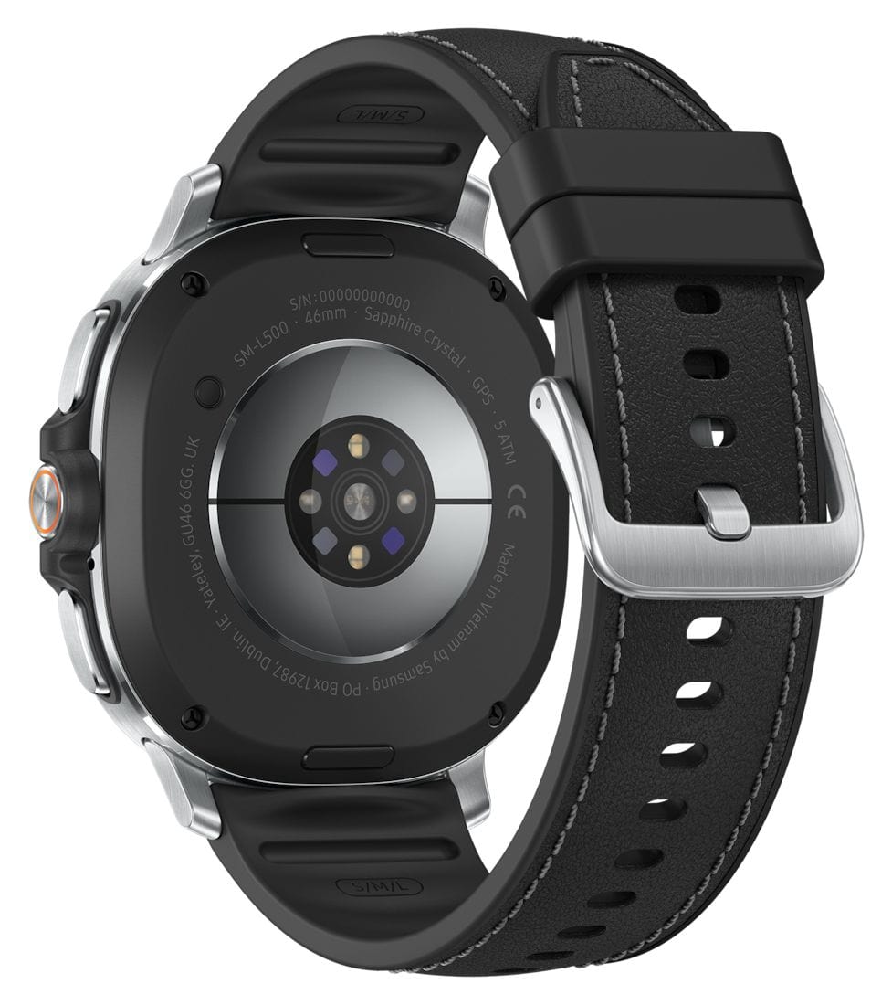 Galaxy Watch8 Classic Digital 46 mm Smartwatch Rund IP68 40 h 327 ppi  (Silber) 