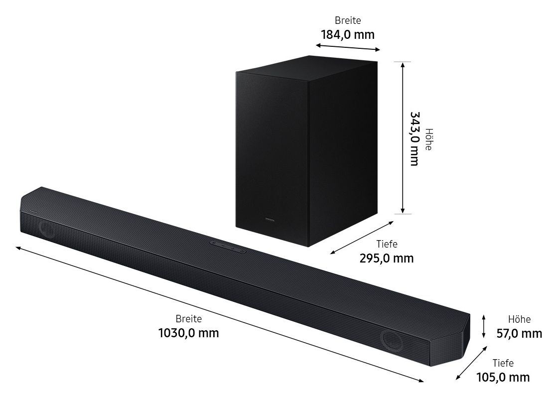 HW-Q64GC/ZG Soundbar 180 W 3.1 Kanäle  (Schwarz, Titan) 