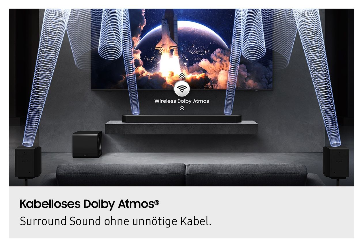 HW-Q995GF/ZG Soundbar 11.1.4 Kanäle  (Titan, Schwarz) 