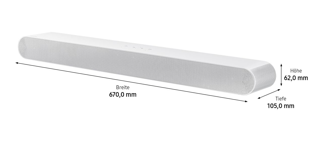 HW-S67GD/ZG Soundbar 200 W 5.0 Kanäle  (Weiß) 
