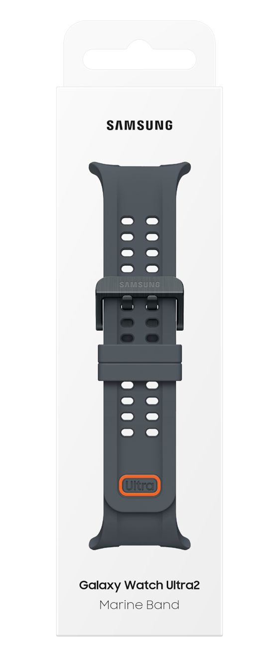 Marine Band Armband  50 mm Samsung Galaxy Watch Ultra2  (Schwarz) 