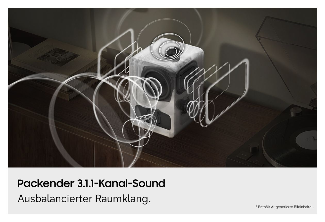 Music Studio 7 HW-LS71H/ZG Wlan Lautsprecher mit Bluetooth  (Weiß) 