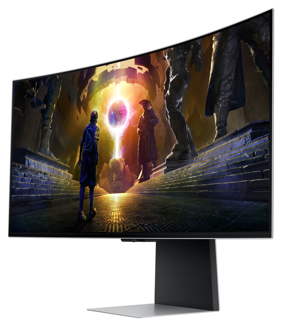 Odyssey G8 G85SD Quad HD Monitor 86,4 cm (34 Zoll) 21:9 0,03 ms 250 cd/m²  (Silber) 