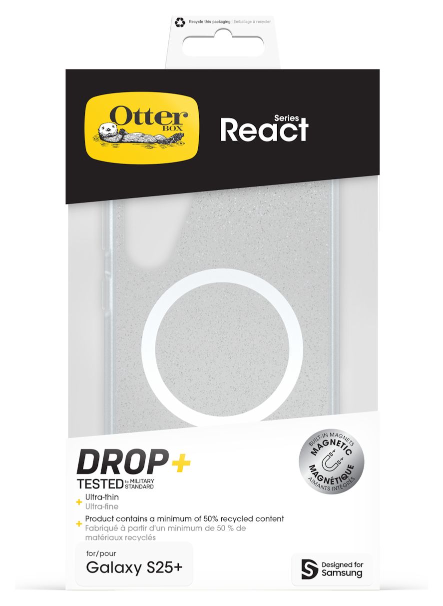 OtterBox React Series Case Cover für Samsung Galaxy S25+  (Transparent) 