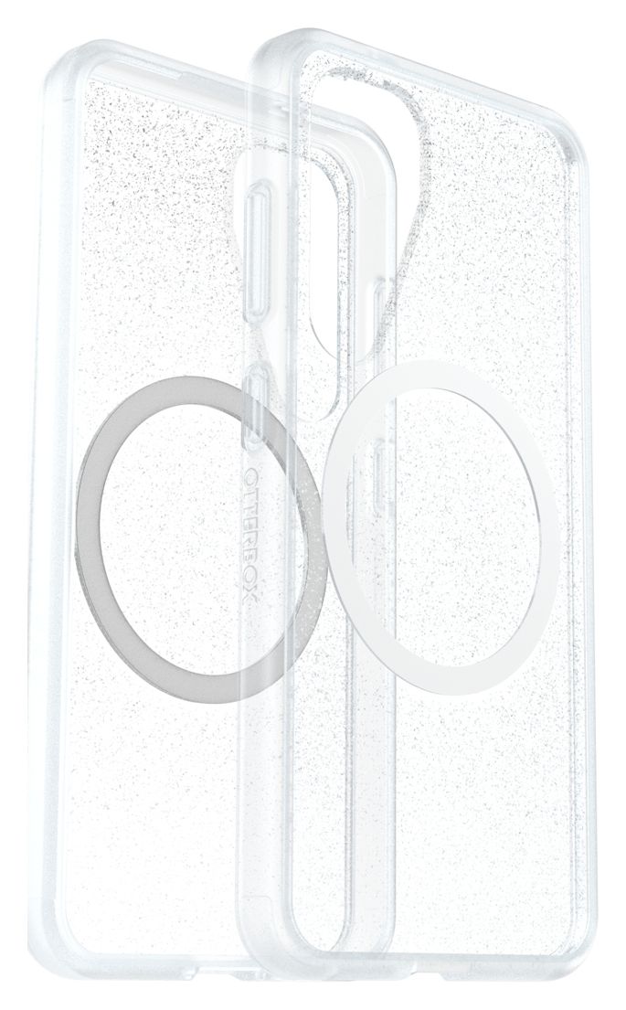 Otterbox React Series Case mit Magnet Cover für Samsung Galaxy S25 (Schwarz, Transparent) 