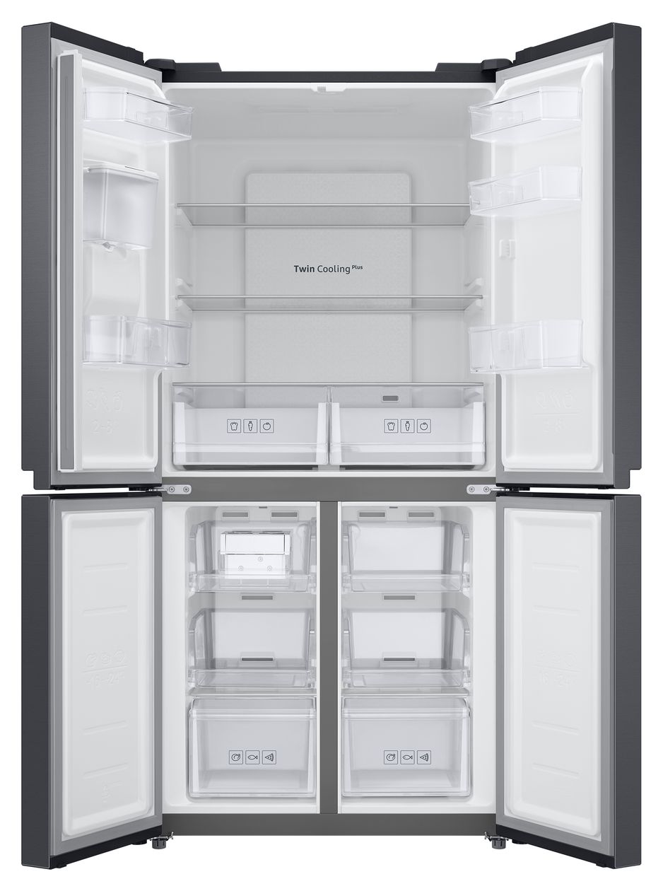 RF48A401EB4EF Side-by-Side Kühl-/ Gefrierkombination French Door 298 kWh NoFrost 1793 mm x 833 mm  (Anthrazit) 