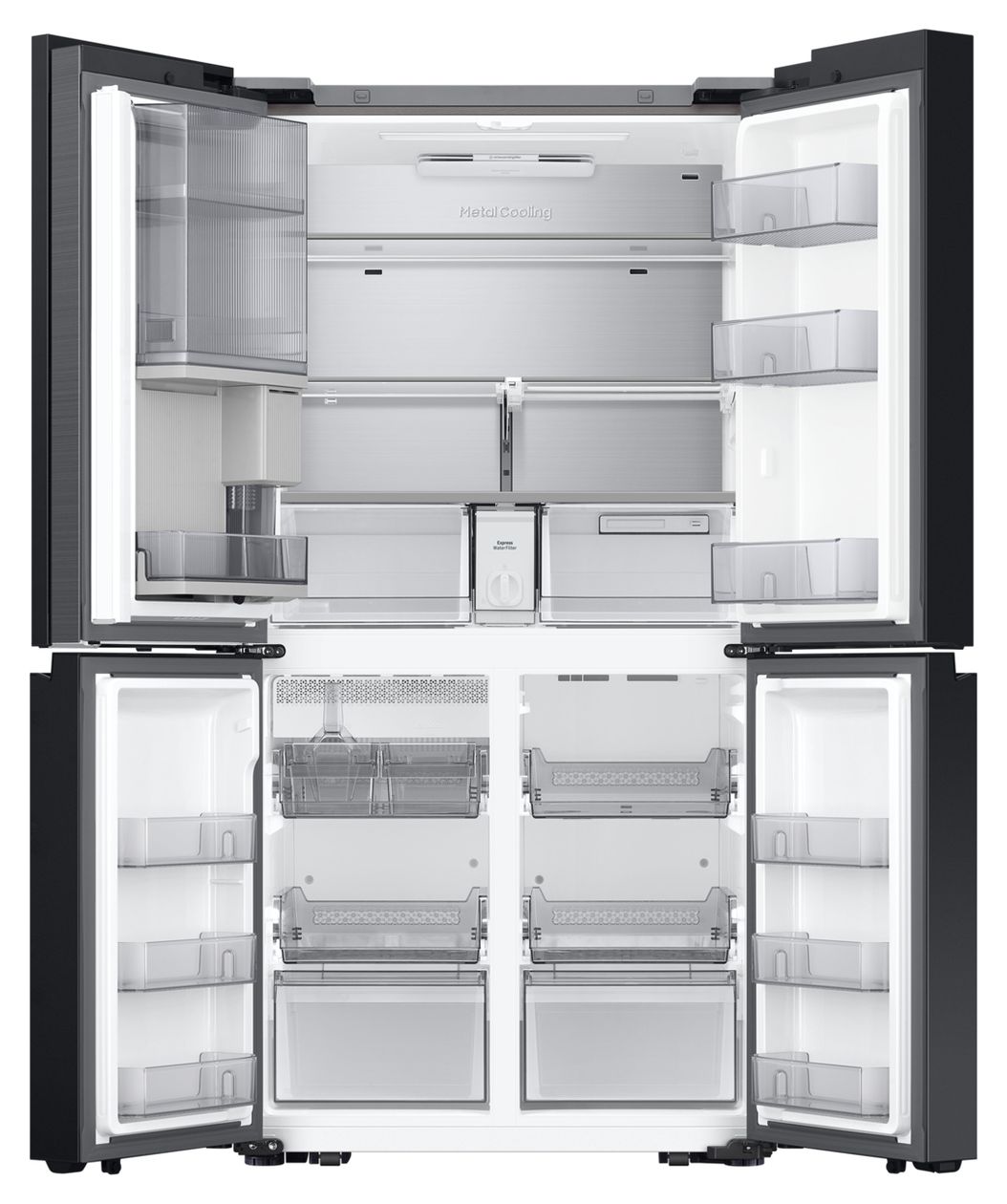 RF65DB970E22 Side-by-Side Kühl-/ Gefrierkombination 395 l / 250 l 367 kWh NoFrost 1853 mm x 912 mm  (Schwarz) 