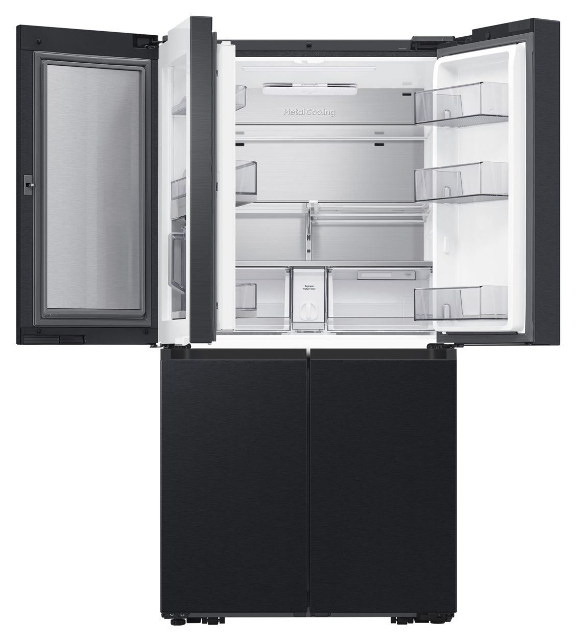 RF65DG9H0EB1 Side-by-Side Kühl-/ Gefrierkombination French Door 386 l / 250 l 365 kWh NoFrost 1830 mm x 912 mm  (Schwarz) 
