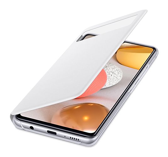 S View Wallet Cover Geldbörsenhülle für Samsung Galaxy A42 5G  (Weiß) 