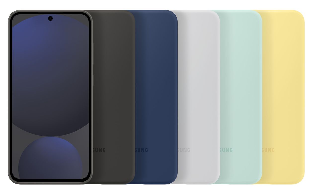 Silicone Case Cover für Samsung Galaxy S24 FE  (Schwarz) 