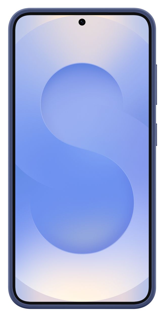 Silicone Case Cover für Samsung Galaxy S25  (Blau) 