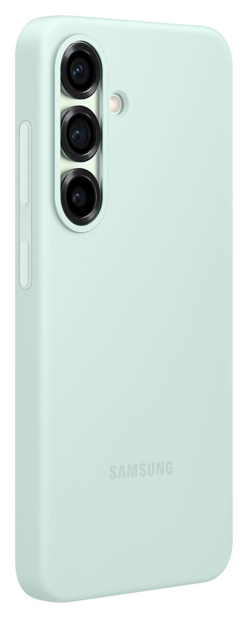 Silicone Case Cover für Samsung Galaxy S25  (Mintfarbe) 
