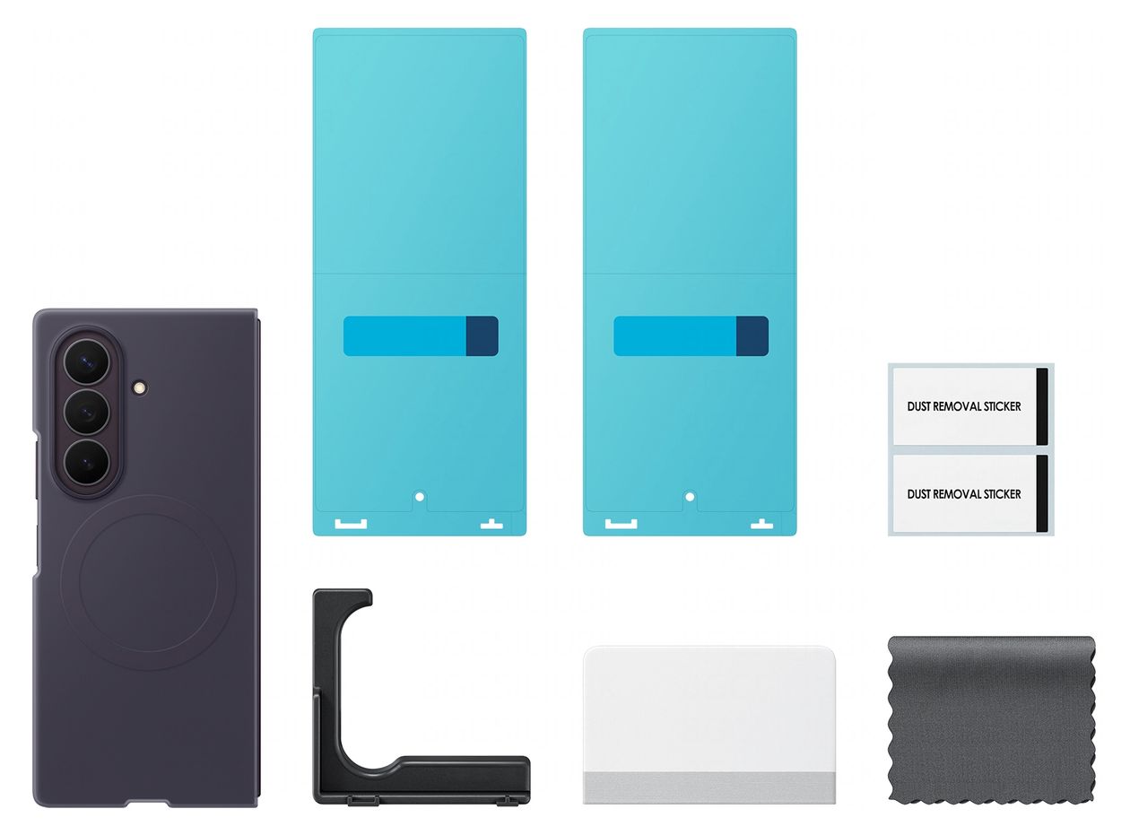 Silicone Magnet Case Cover für Samsung Z Fold8  (Violett) 
