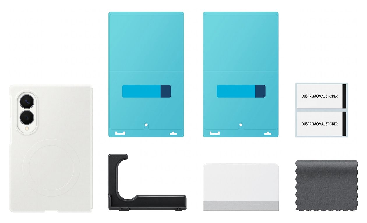 Silicone Magnet Case Cover für Samsung Z Fold8  (Weiß) 