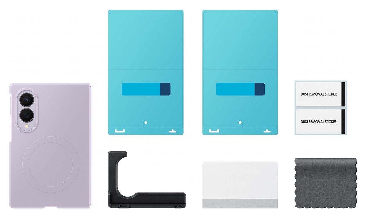 Silicone Magnet Case Cover für Samsung Z Fold8  (Violett) 
