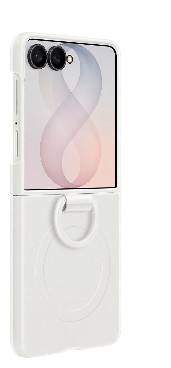 Silicone Magnet Case Cover für Samsung Z Flip8  (Weiß) 